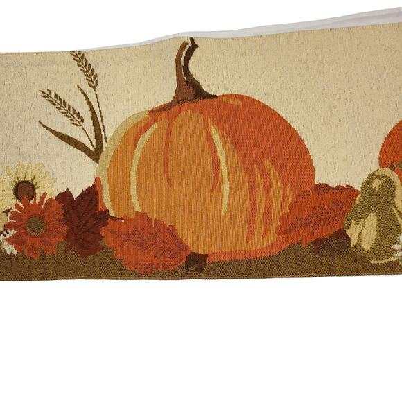 Croft & Barrow Pumpkins in a row Table Runner Harvest Season 5 ft x 1 Width - Picture 5 of 14